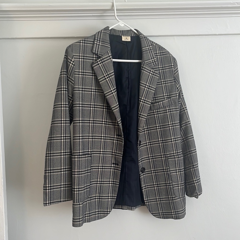 Oversized Check / Plaid Blazer